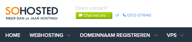 SoHosted chatfunctie 